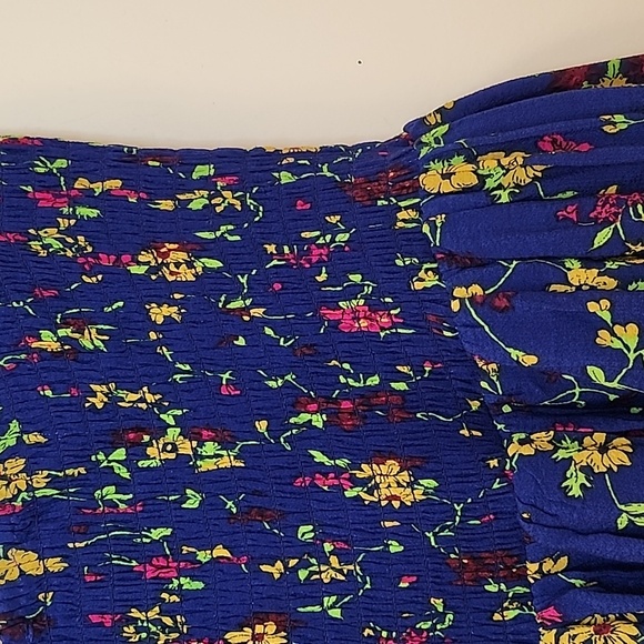 Maje Jalao Tiered Ruffled Floral Skirt Floral Blue Tiered Skirt Fairycore Sz 2/M - Picture 12 of 16